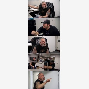 American Chopper Argument Empty Template   Throwing Chair Chaise meme template