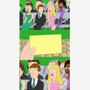 American Dad Paper Shocked meme template