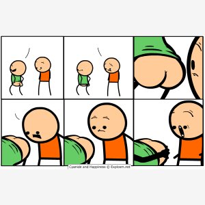 Dave Halloweener   Textless   Happy Halloween, Butt, Surprise   Cyanide Happiness meme template