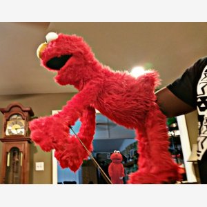 Elmo Getting Fisted While Another Elmo Watches In Horror meme template