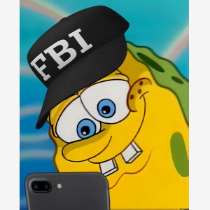 Fbi Spongebob meme template