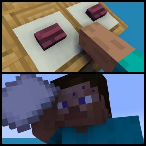 Minecraft Choice Button meme template