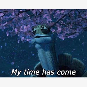 My Time Has Come   Master Oogway, Kung Fu Panda   Escargot Snail meme template