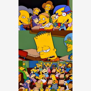 The Simpsons   Say The Line Bart Classroom meme template