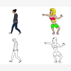 Virgin Vs Chad Girl meme template