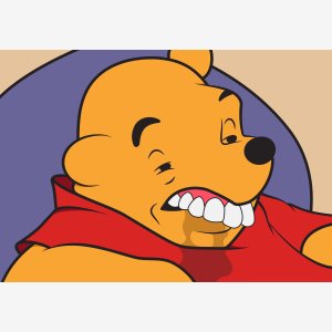 Winnie The Pooh Teeth meme template
