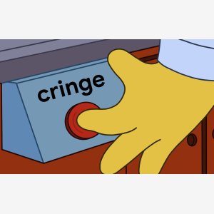 Cringe Button meme template