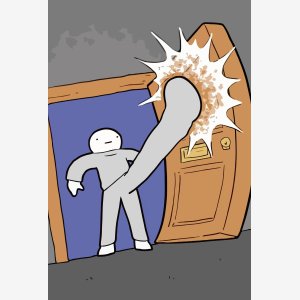 Door Knock Smash Dick meme template