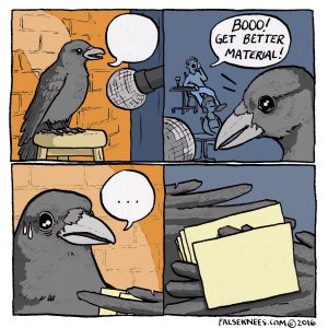Oiseau Corbeau Scene Spectacle Bird Get Better Material meme template