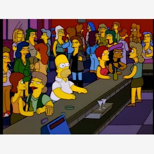 The Simpsons   Homer   Lesbian Pub Bar Gay Femmes meme template